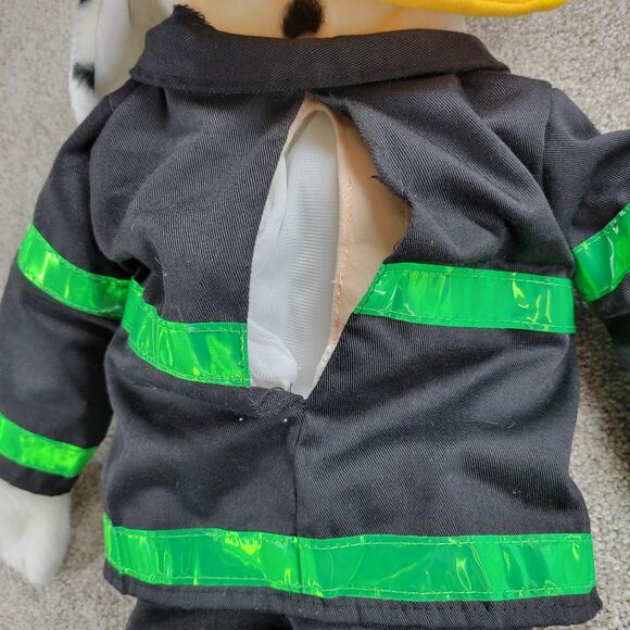 Silly Puppets Fireman Dog Puppet 23" Dalmatian Animal Plush 2008 Rod - Picture 9 of 16